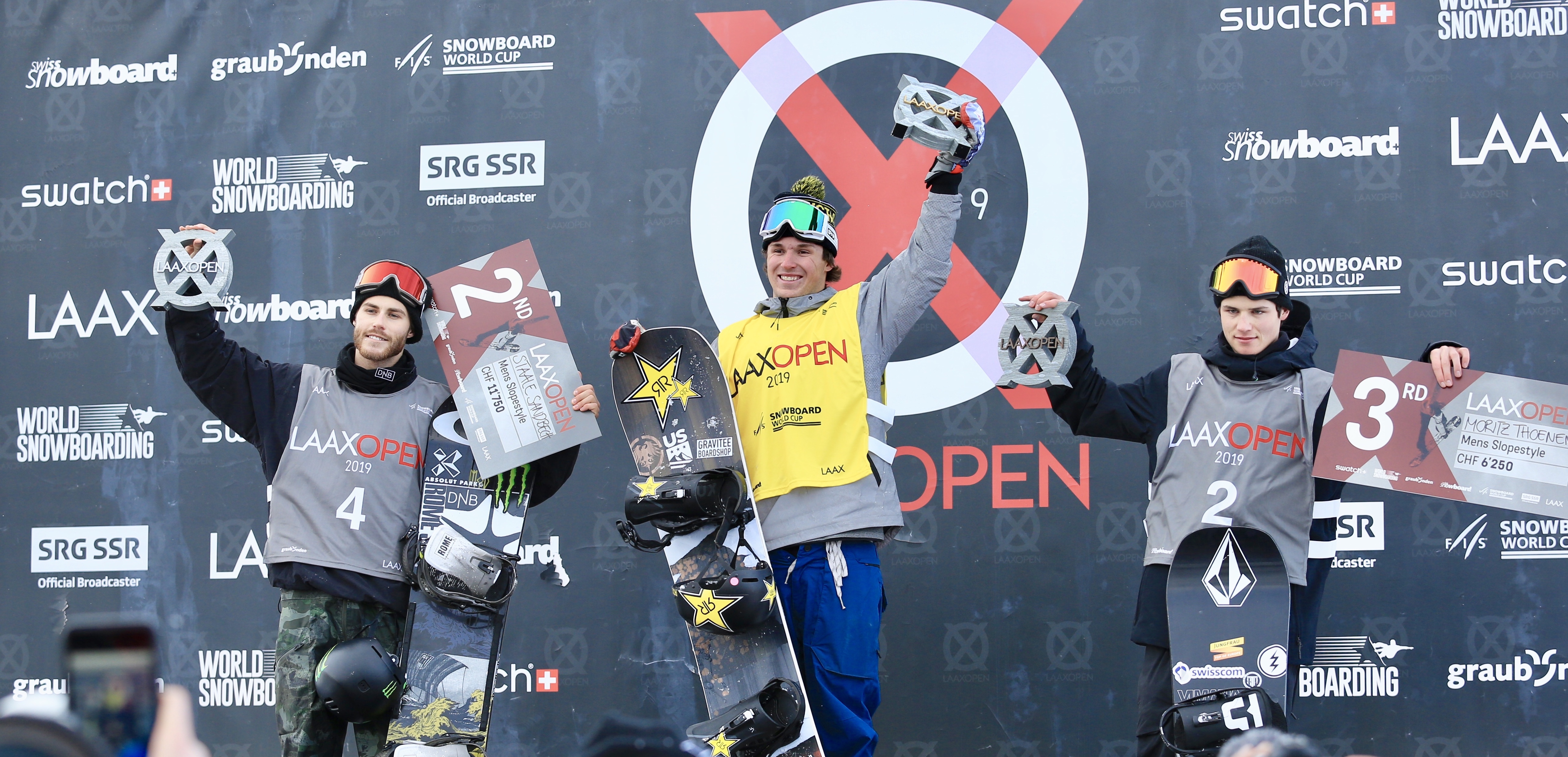 Corning on Podium
