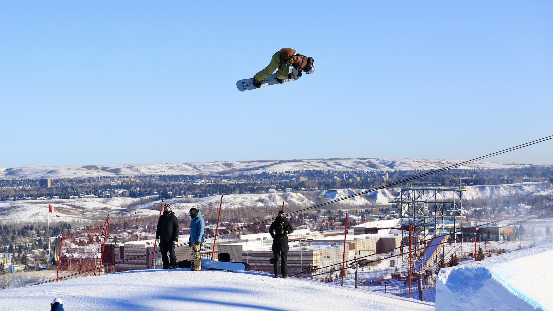 Luke Winkelmann airs over a jump. 