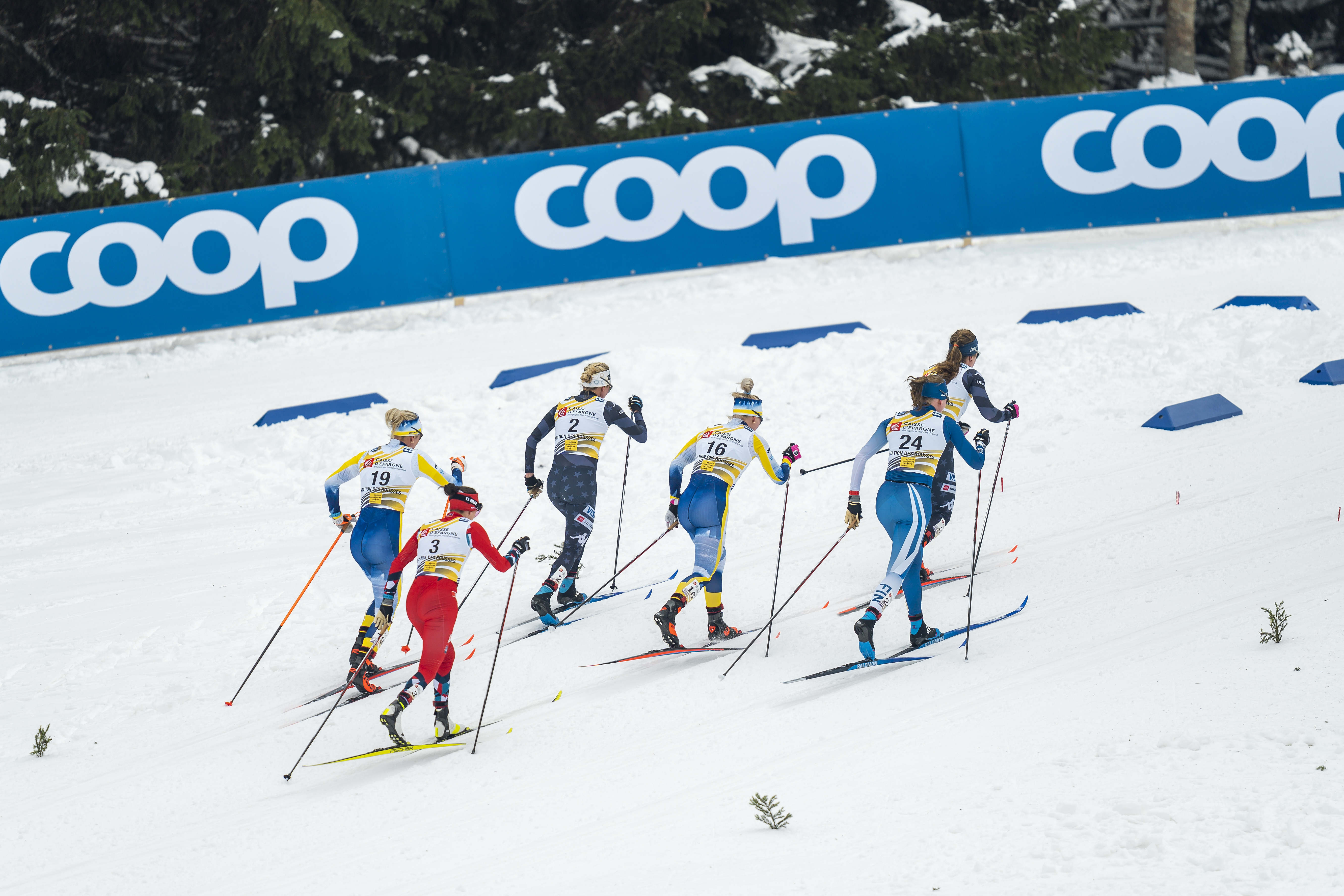 racers in a XC World Cup 