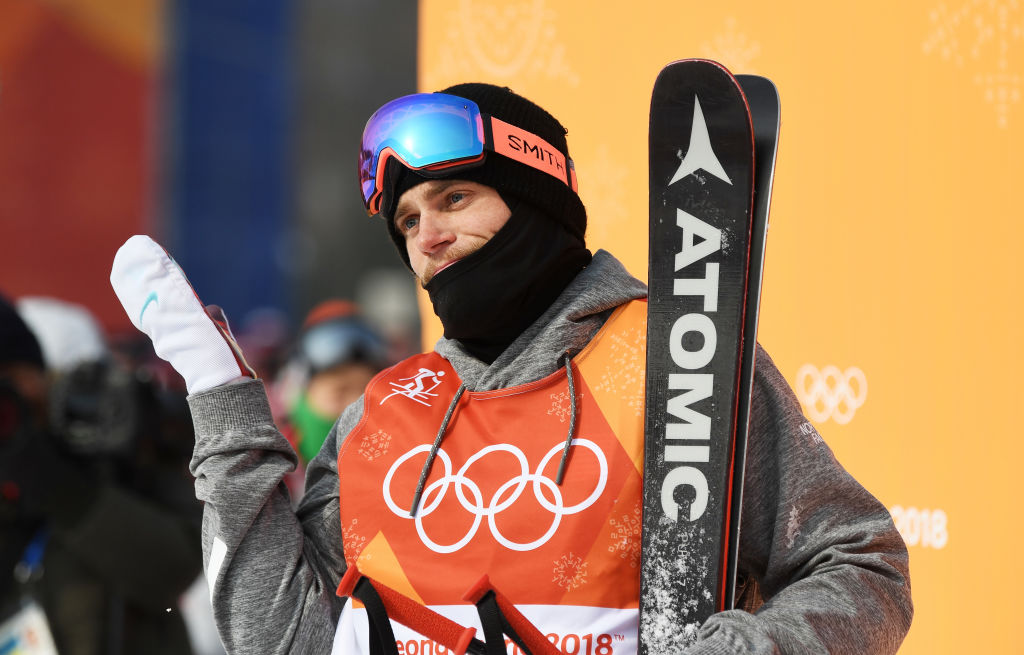 Gus Kenworthy reacts after struggling to land his third and final run at Phoenix Snow Park Sunday. (Getty Images - David Ramos)