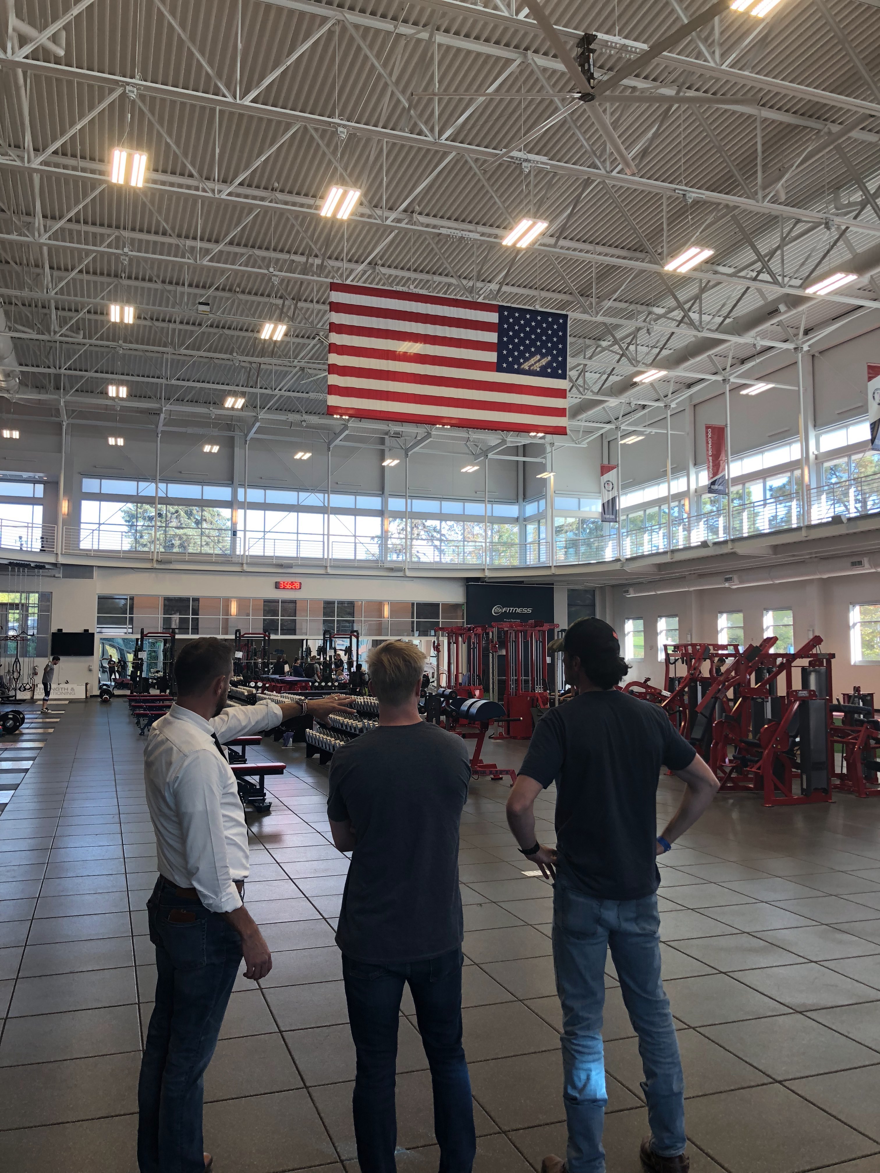 Jason Wolle inside the USOC in Colorado Springs.