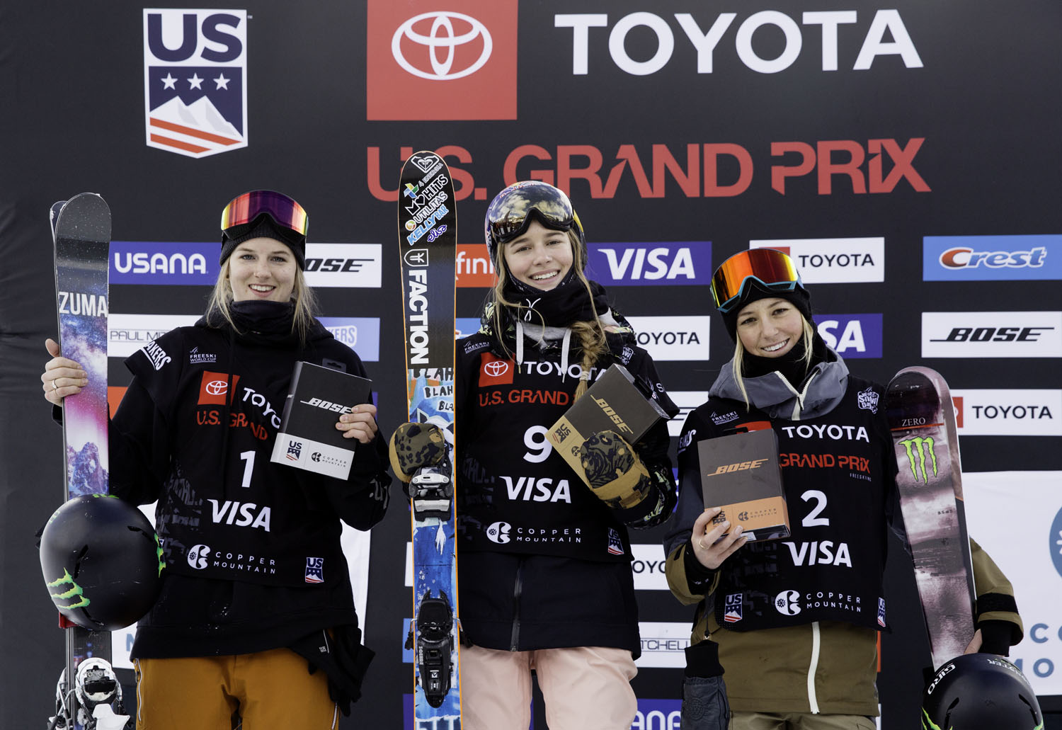 Women's podium at Copper Mountain.