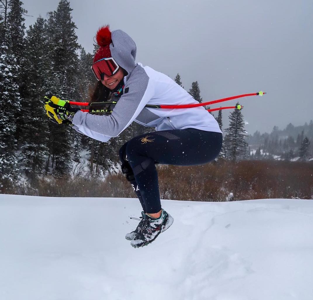 Breezy tuck jumping