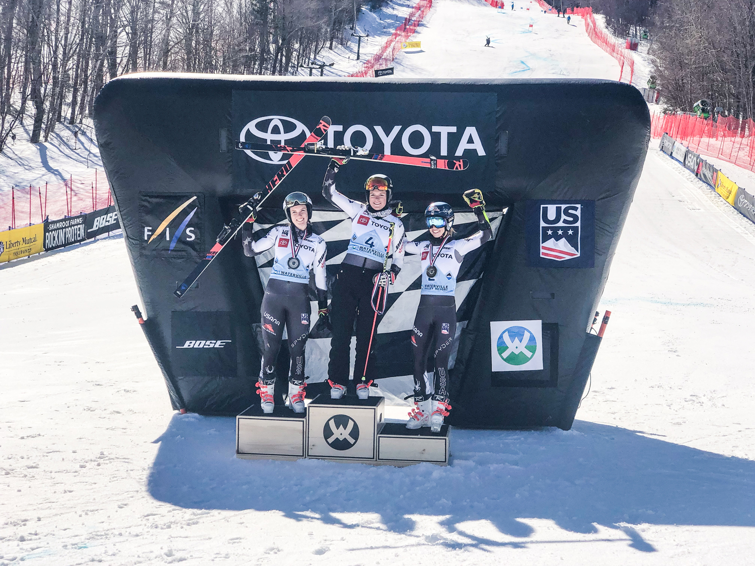 Women's podium.