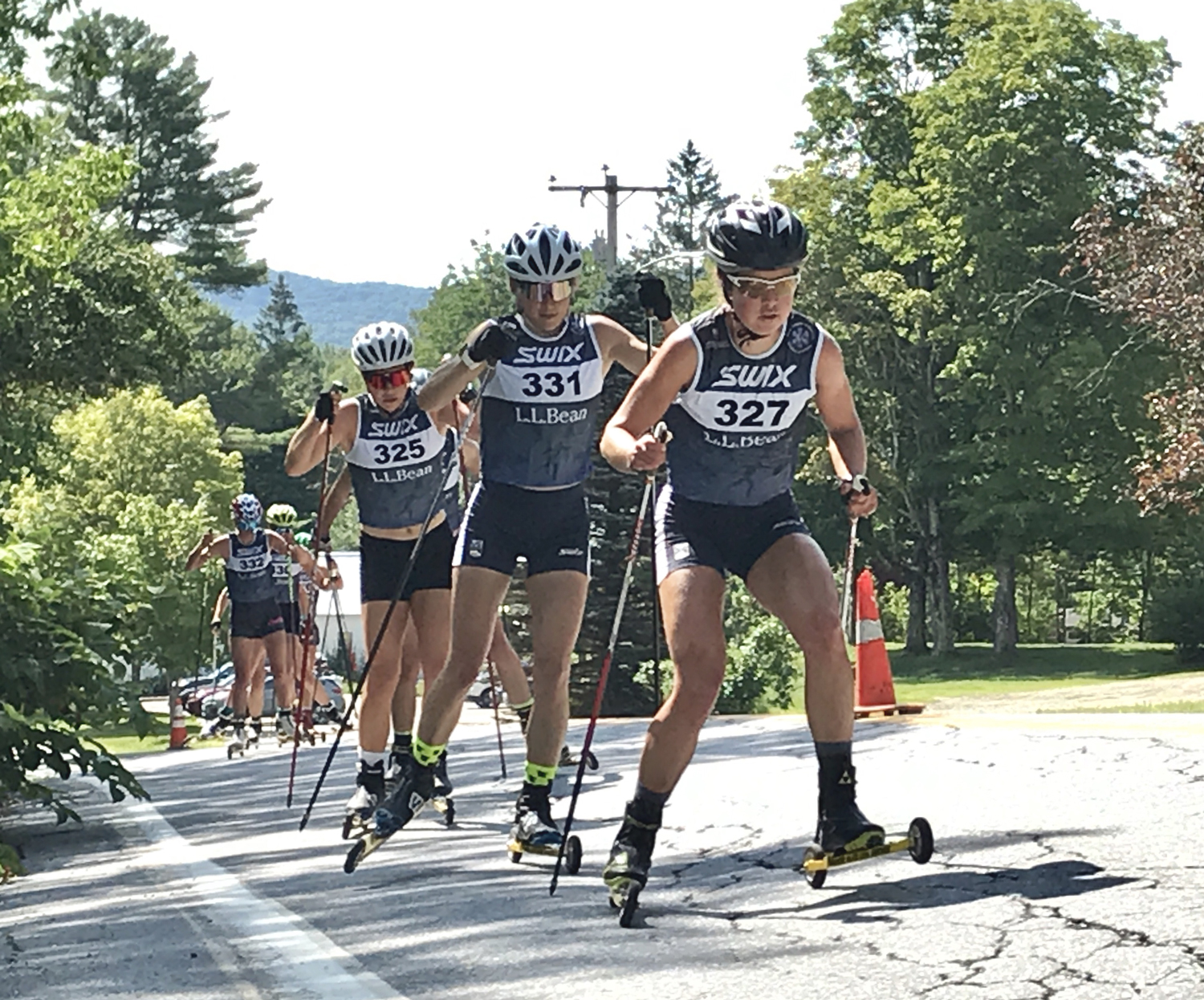 Caitlin leads the skate portion.