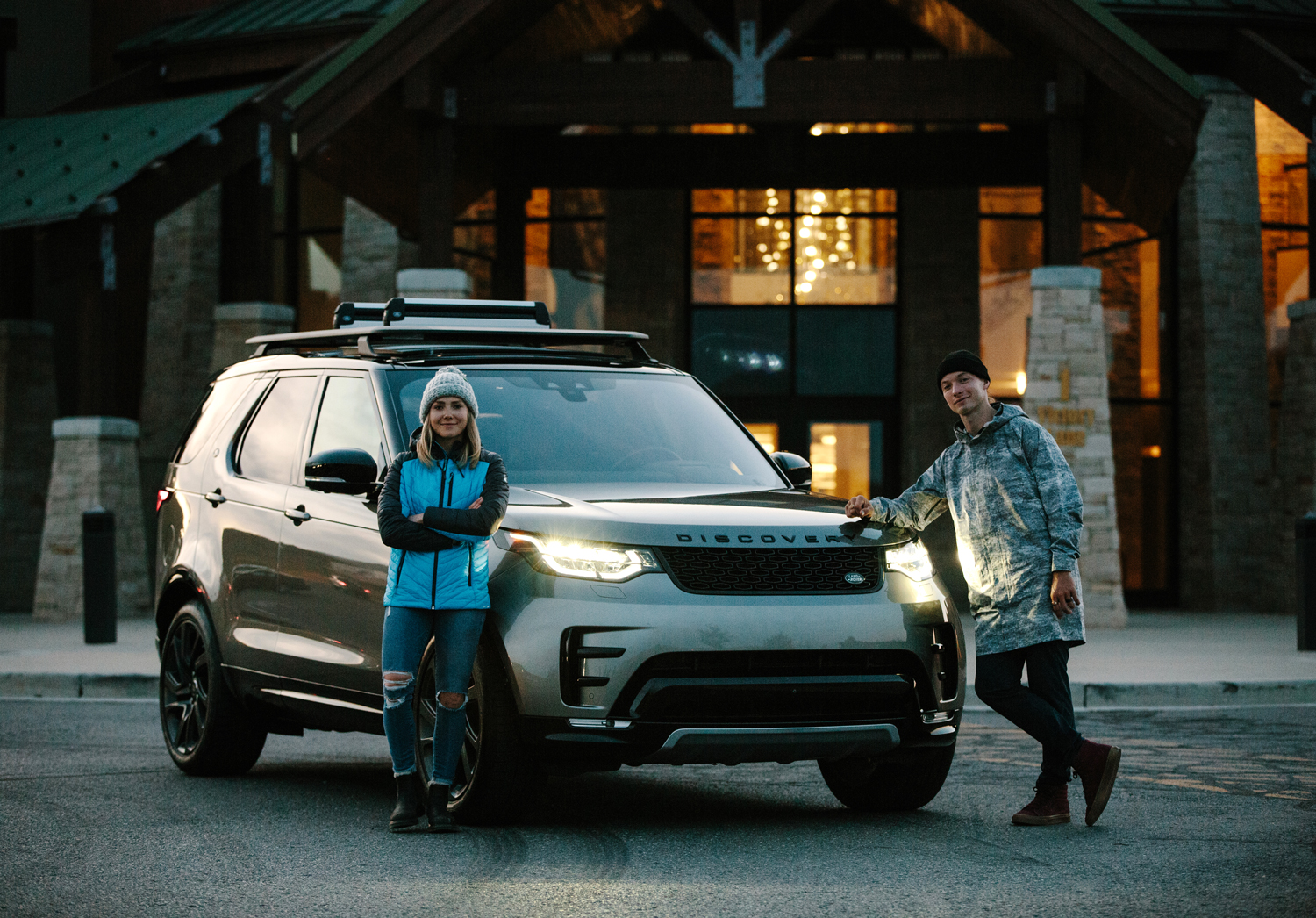 Maggie Voisin and David Wise Land Rover