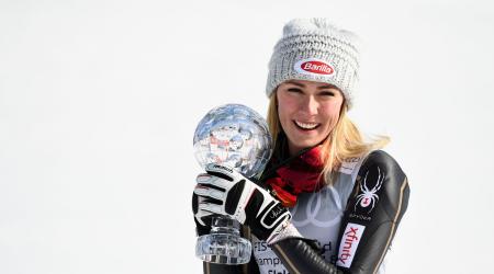 Mikaela Shiffrin fifth slalom globe.