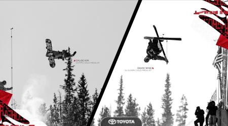 David Wise and Chloe Kim at Copper Mountain.