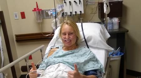 Post op thumbs up