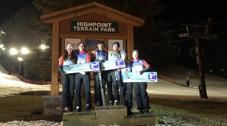 U.S. 2020 Aerials Nationals podium