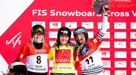 Women's podium 