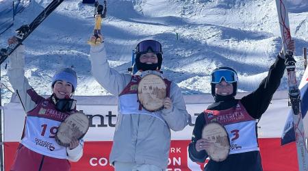 Dual Moguls podium